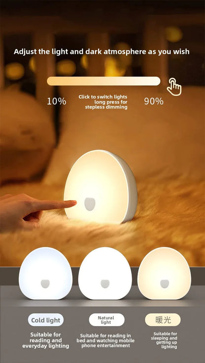 RGB Sleep White Noise Machine with Soothing Sound Touchable Rechargeable LED Night Light Relaxing Audio & Sleep Lamp for Baby