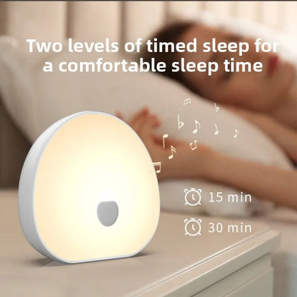 RGB Sleep White Noise Machine with Soothing Sound Touchable Rechargeable LED Night Light Relaxing Audio & Sleep Lamp for Baby
