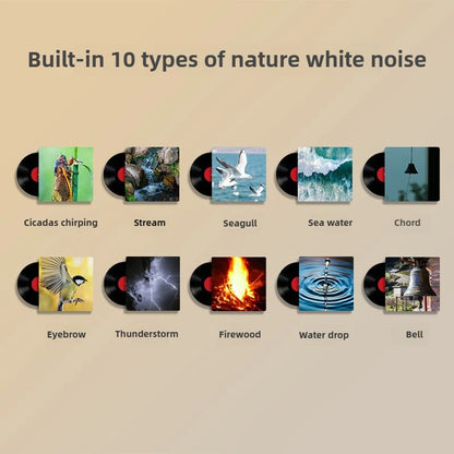 RGB Sleep White Noise Machine with Soothing Sound Touchable Rechargeable LED Night Light Relaxing Audio & Sleep Lamp for Baby