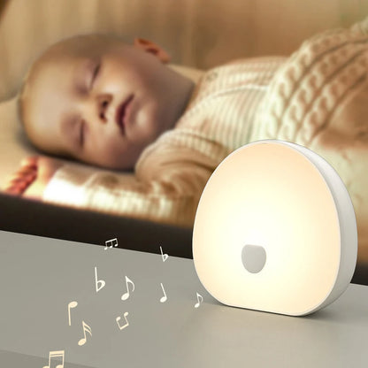 RGB Sleep White Noise Machine with Soothing Sound Touchable Rechargeable LED Night Light Relaxing Audio & Sleep Lamp for Baby