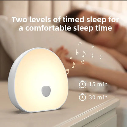 RGB Sleep White Noise Machine with Soothing Sound Touchable Rechargeable LED Night Light Relaxing Audio & Sleep Lamp for Baby